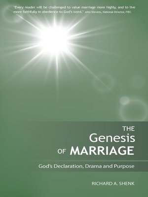 cover image of The Genesis of Marriage